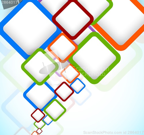 Image of Bright colorful background with squares