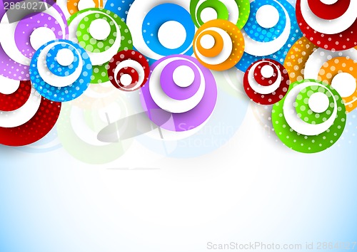 Image of Bright background with circles