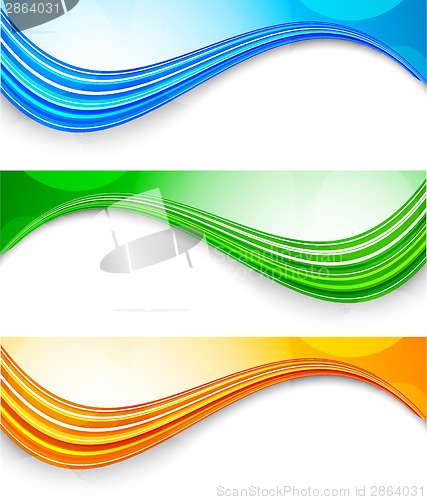 Image of Set of tech banners