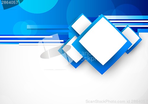 Image of Blue backgroun with squares