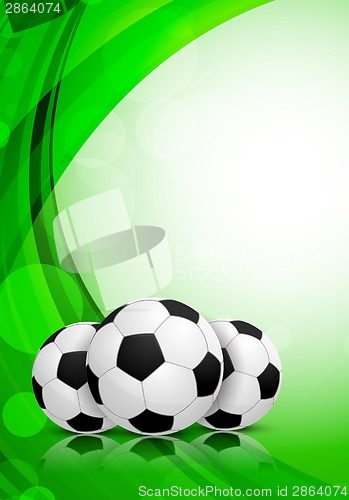 Image of Background with soccer balls