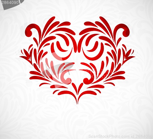 Image of Background with floral heart
