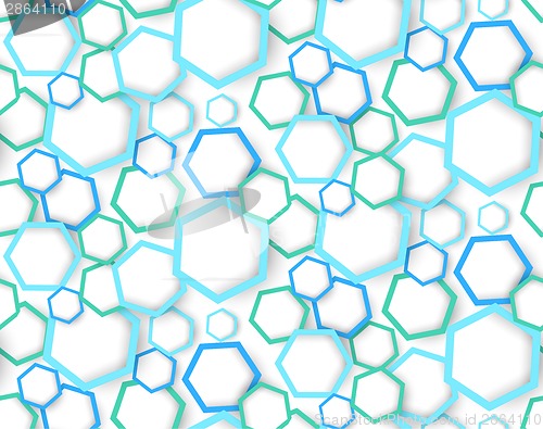Image of Seamless pattern with hexagons