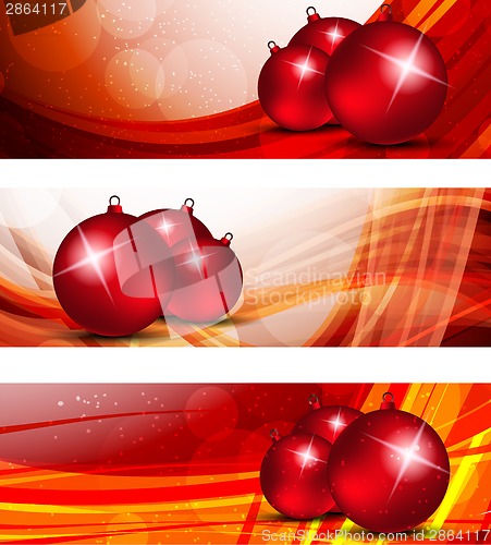 Image of Set of xmas banners