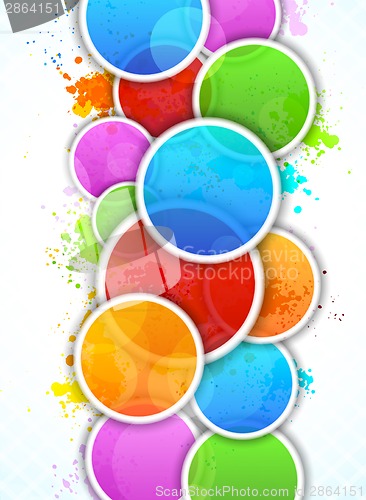 Image of Bright background with circles