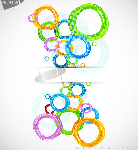 Image of Colorful background with circles