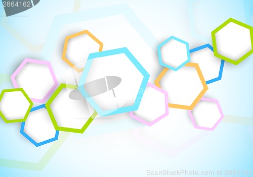 Image of Background with hexagon