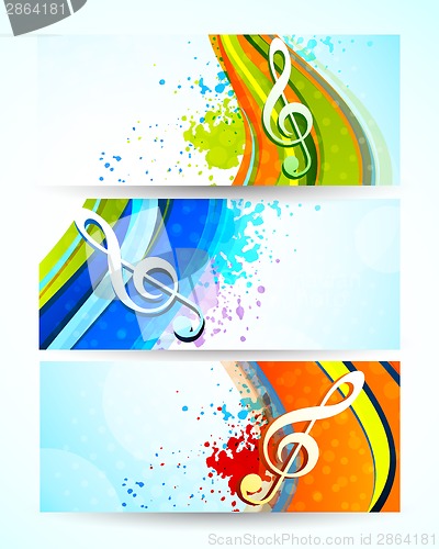 Image of Set of music banners