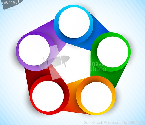 Image of Colorful circles diagram