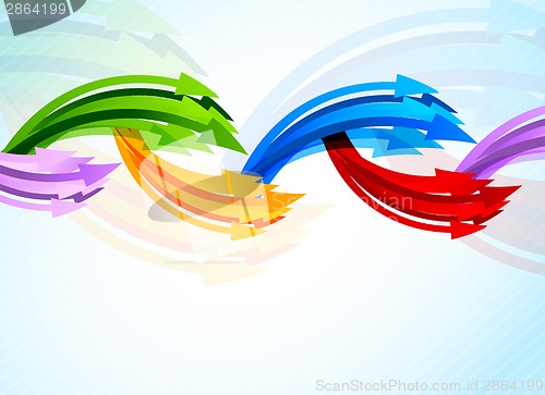 Image of Background with colorful arrow