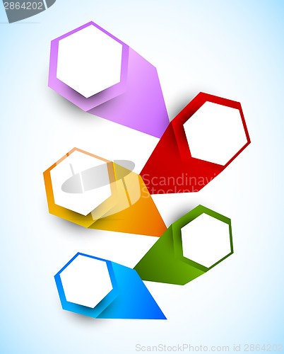 Image of Background with colorful hexagons