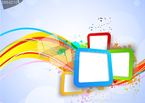 Image of Colorful background with squares