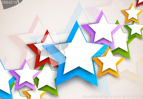 Image of Background with colorful stars