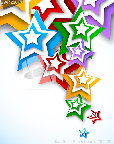 Image of Bright background with stars