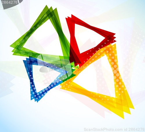 Image of Background with colorful triangles