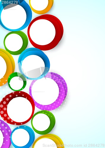 Image of Bright background with circles