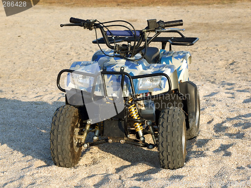 Image of Small All Terrain Vehicle on a beach 2