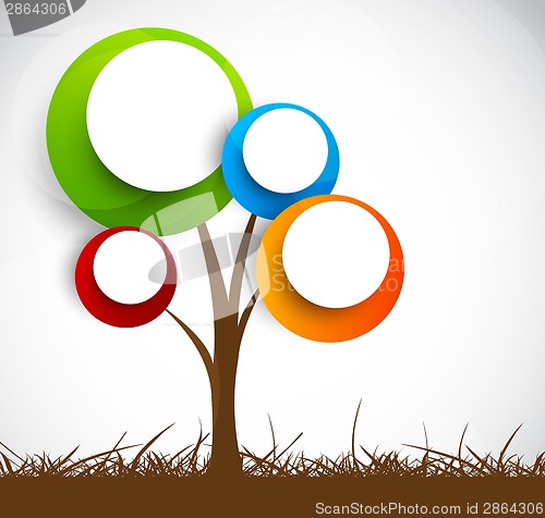 Image of Background with abstract tree