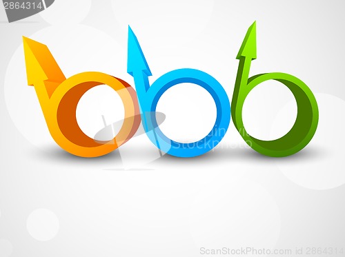 Image of Abstract background with arrows