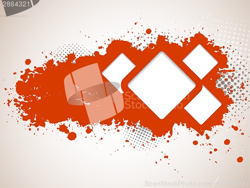 Image of Grunge banners with squares