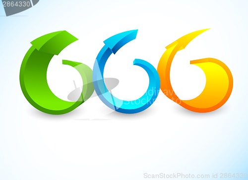 Image of Background with 3d arrows