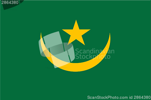 Image of National flag of Mauritania