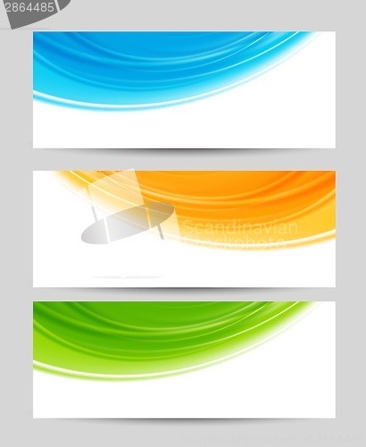 Image of Set of colorful banners