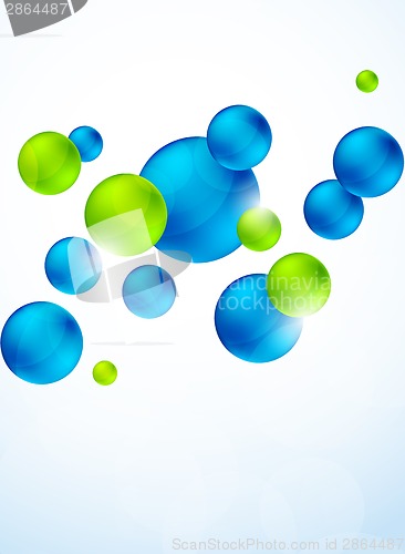 Image of Abstract background with bubbles