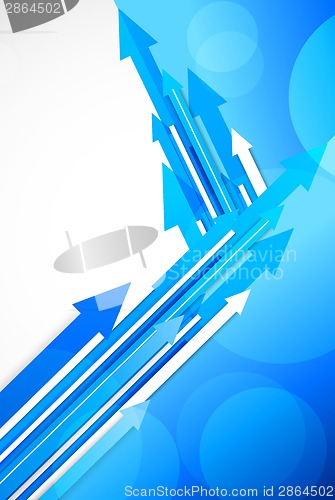 Image of Blue background with arrows