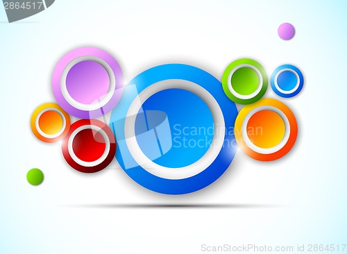 Image of Background with colorful circles