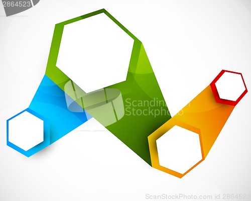 Image of Abstract background with hexagons