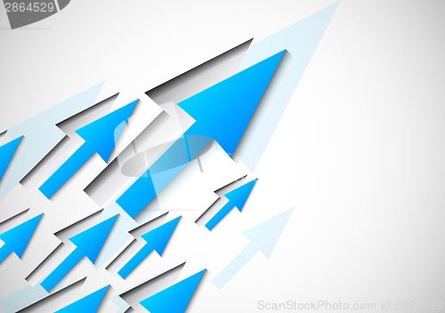 Image of Background with blue arrows