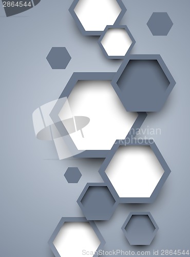 Image of Abstract background with hexagons