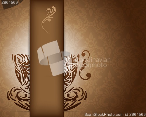Image of Background with stylized coffee cup