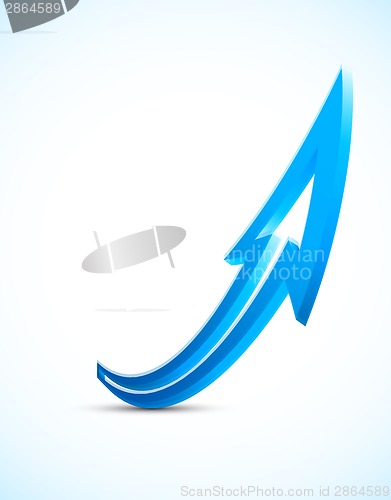 Image of Bright blue arrow