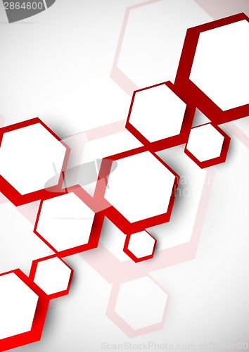 Image of Background with red hexagons