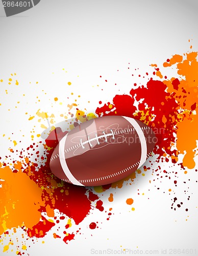 Image of Grunge background with ball