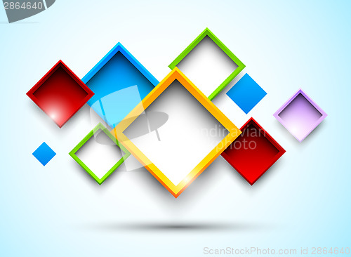 Image of Colorful background with squares