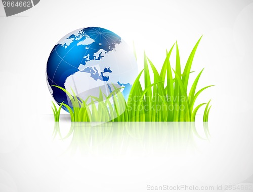 Image of Background with grass and earth