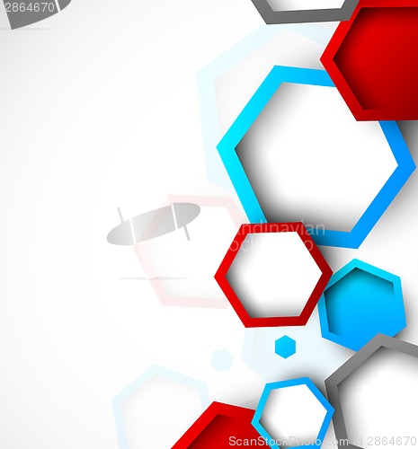 Image of Abstract background with hexagons