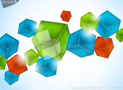 Image of Abstract background with cubes
