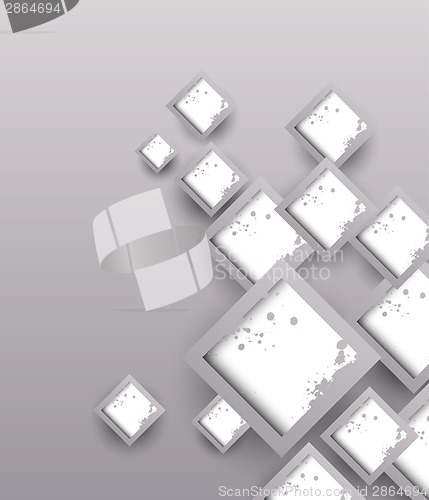 Image of Background with grunge squares