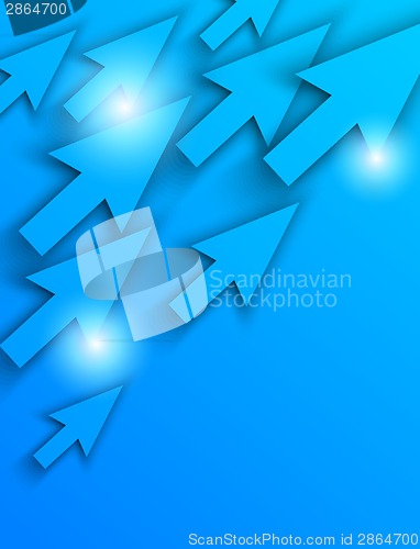 Image of Background with blue arrows