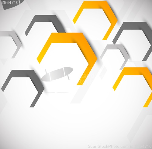 Image of Abstract background with hexagons