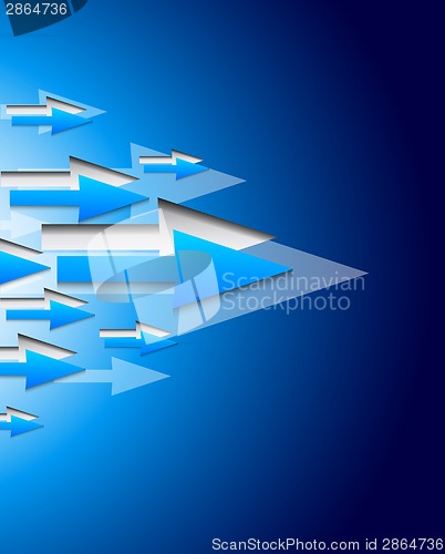 Image of Background with blue arrows