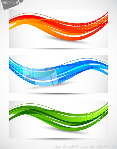 Image of Set of abstract banners