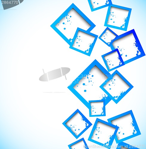 Image of Background with blue squares