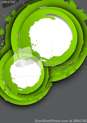 Image of Background with green circles
