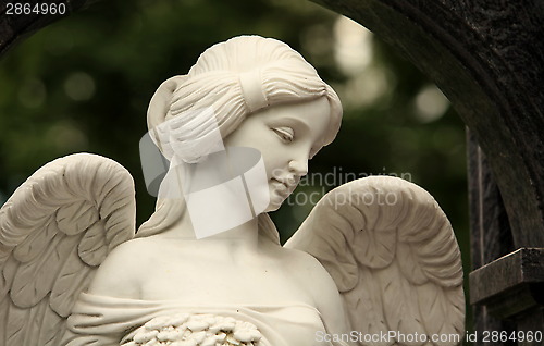 Image of angel with a female face