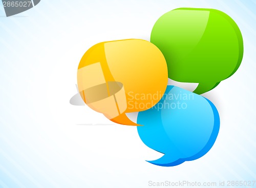 Image of Three speech bubbles
